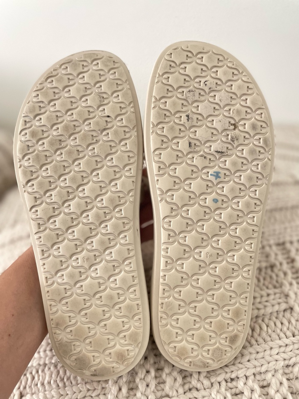 Sam Edelman Valeri Leather Slide Sandals size 8.5 ivory cream - Picture 8 of 8